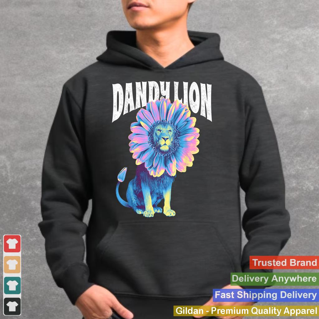 Dandelion Lion Face Cute Flower Pun Funny Graphic Dandy 2023