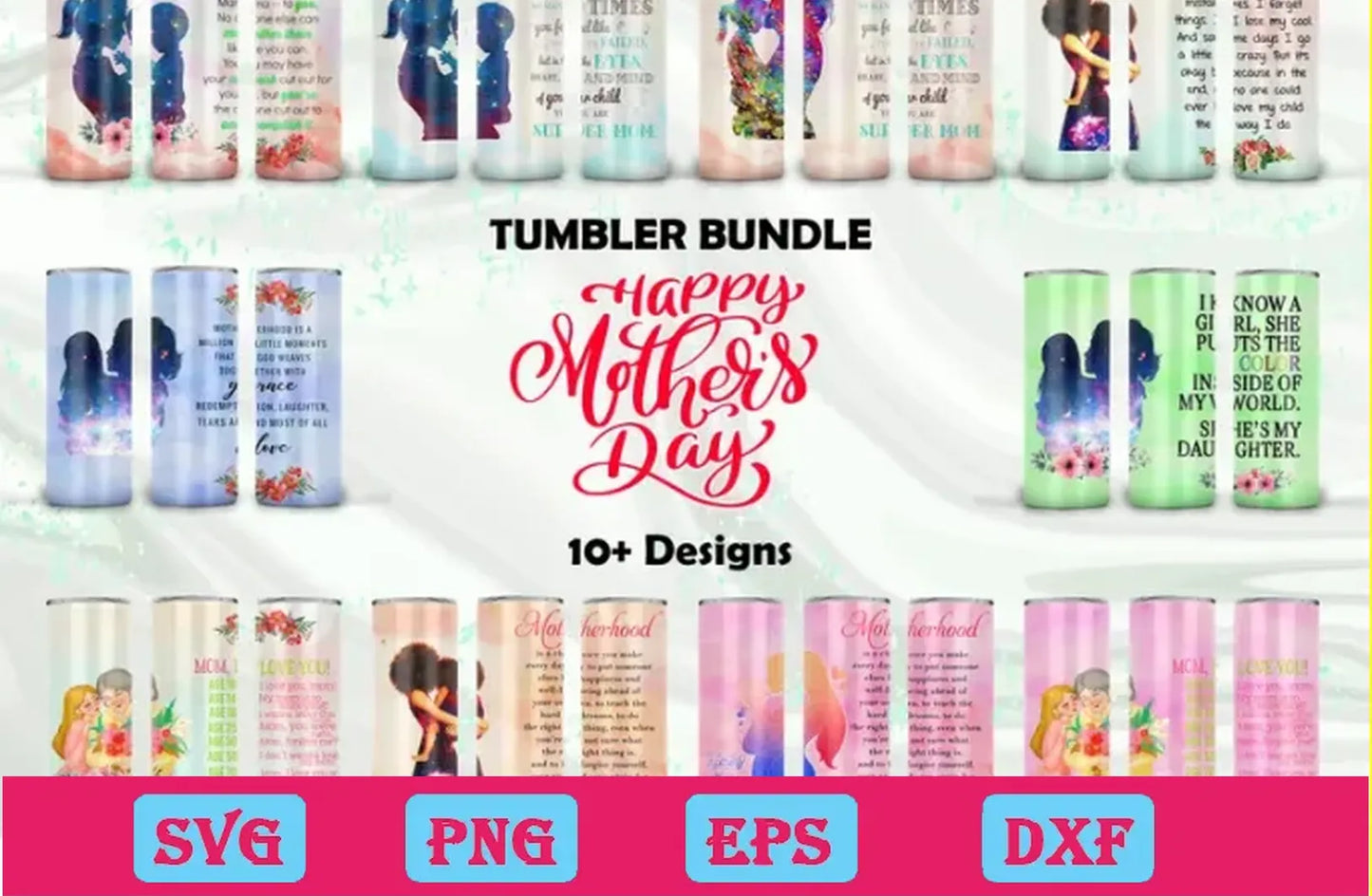 10 Tumbler Bundle Happy Mother's Day