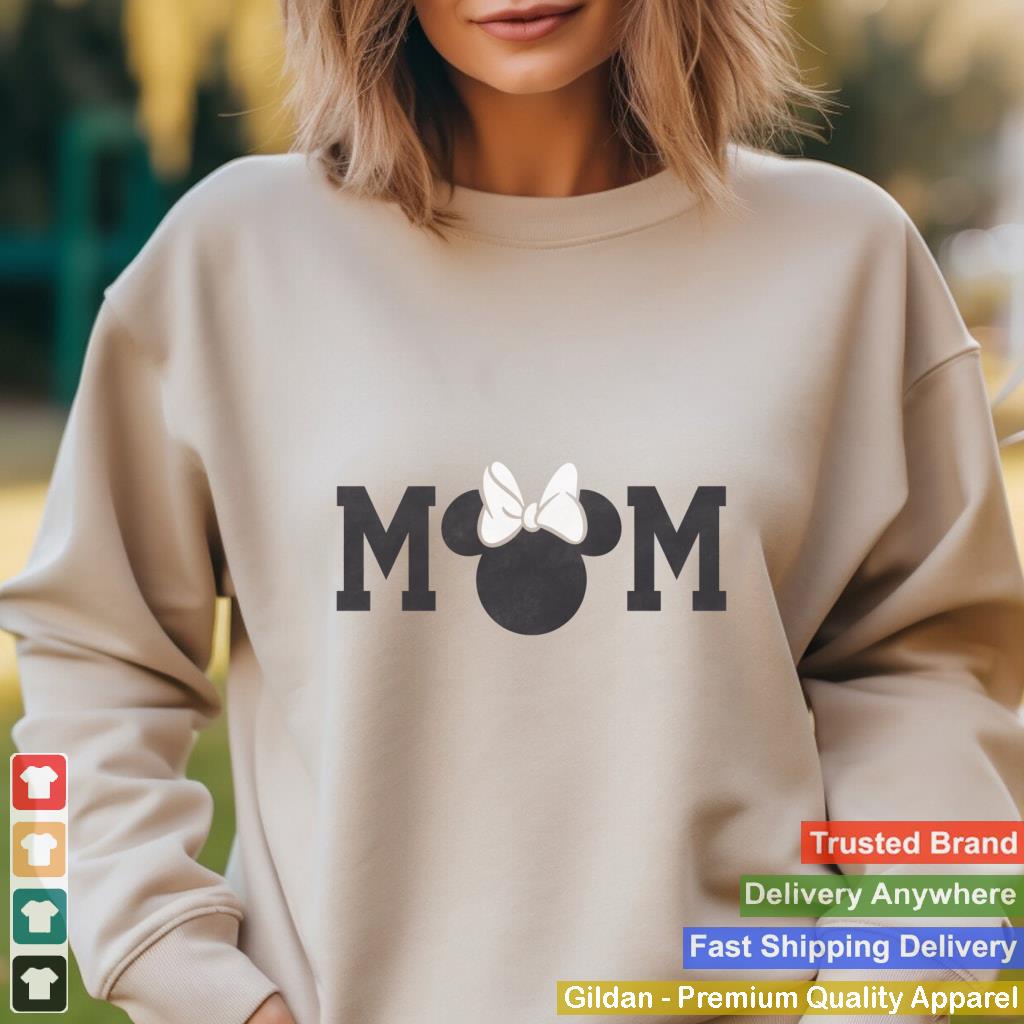 Disney Minnie Mouse Cute Bow Mom Big Chest Text Logo Sweatshirt