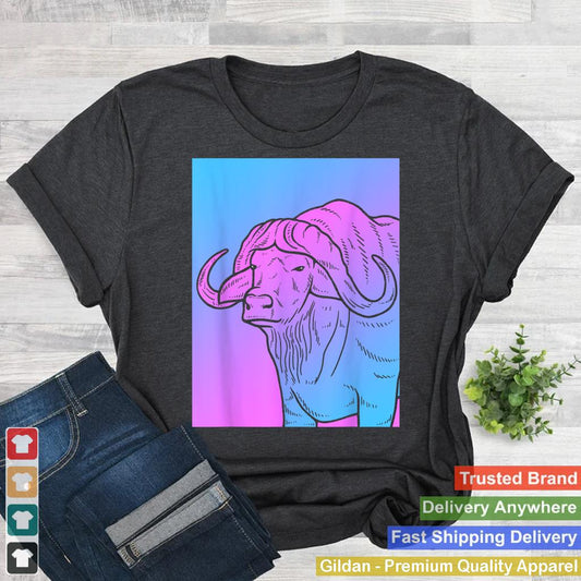 Vaporwave Buffalo Aesthetic T-Shirt - Pastel Goth Buffalo