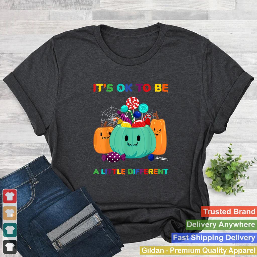 Autism Awareness Halloween Its OK To Be A Little Different T Shirt