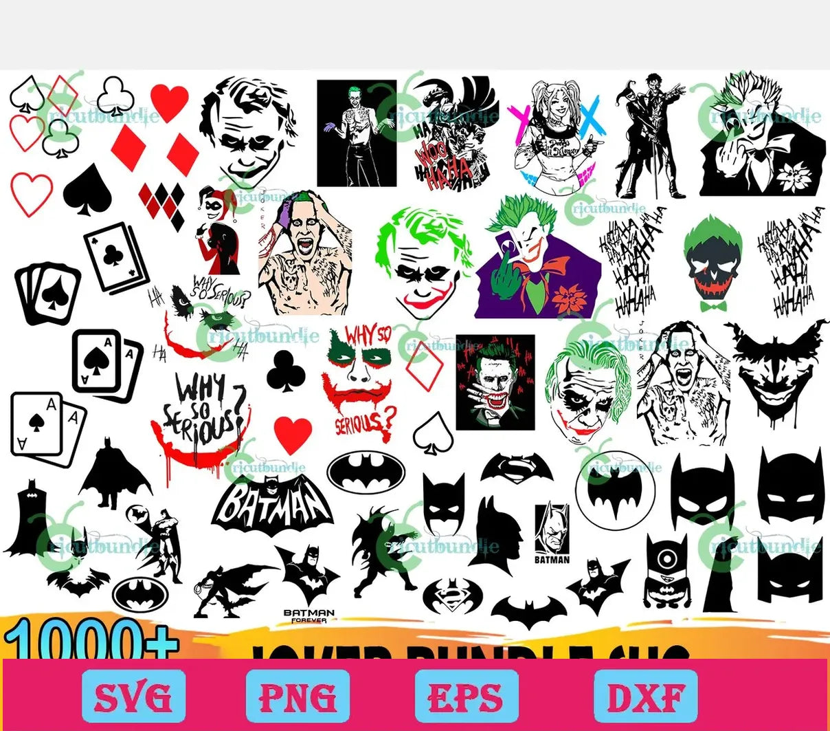 1000+ Joker Bundle Svg, Joker Svg, Harley Quinn Svg