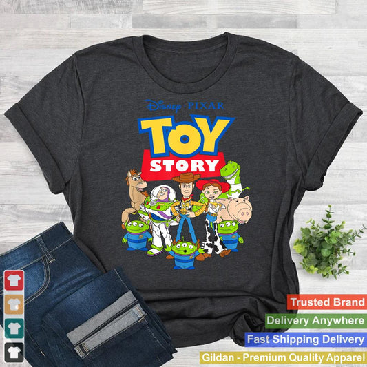 Disney Pixar Toy Story Buzz Woody Jessie Graphic T-Shirt