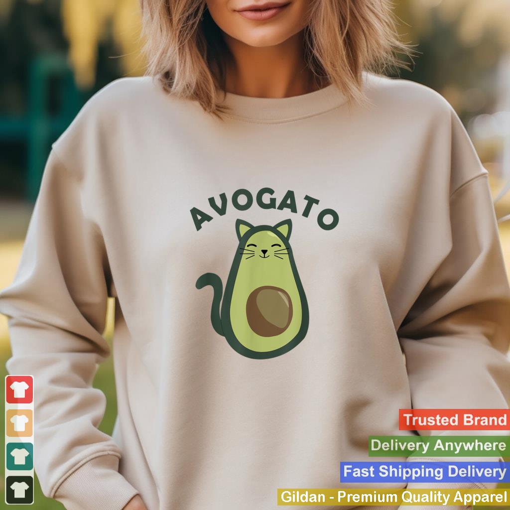 Avogato Avocado Cat Kitten Vegan Fur Nose Cute Animals T Shirt