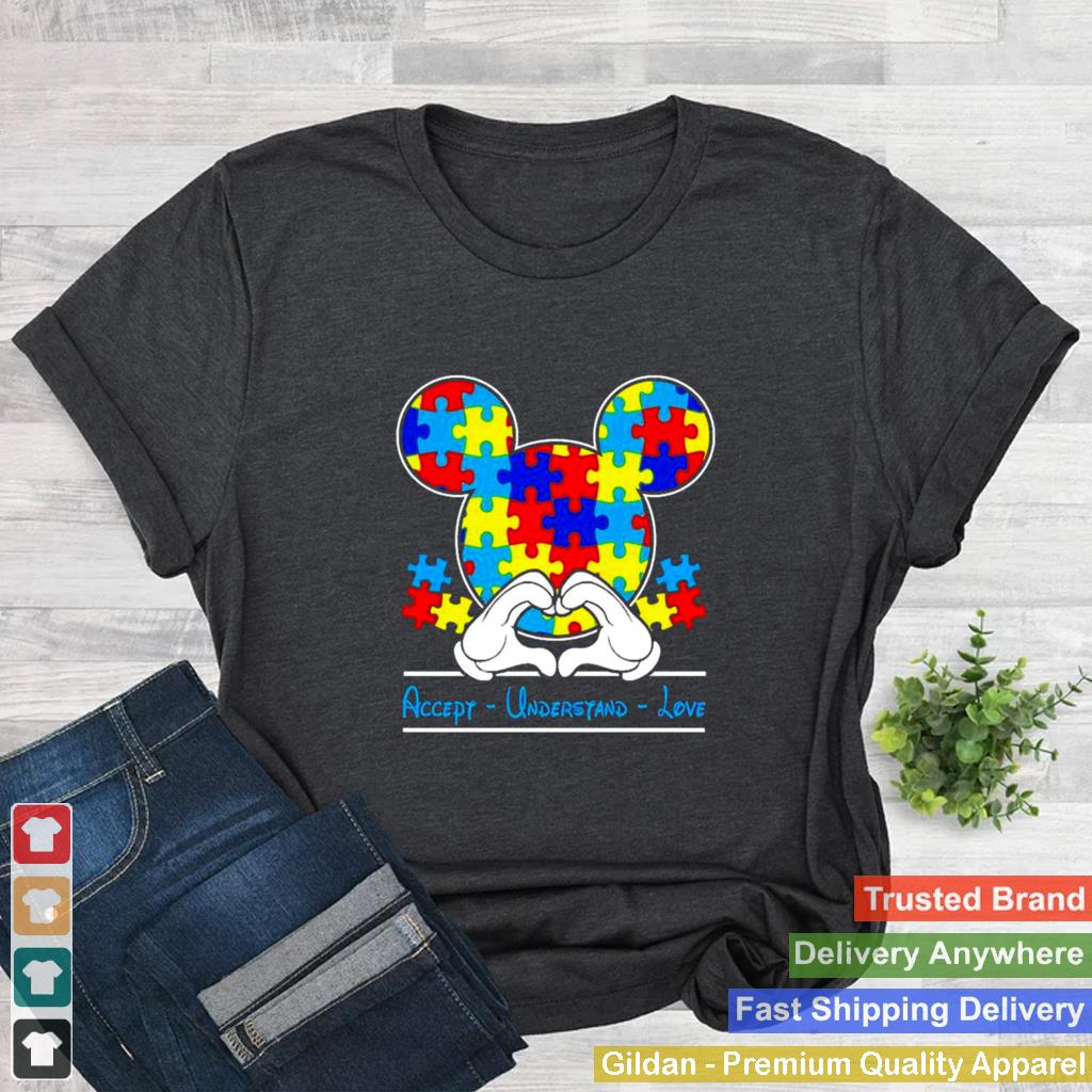 Autism Mickey Mouse accept understand love shirt