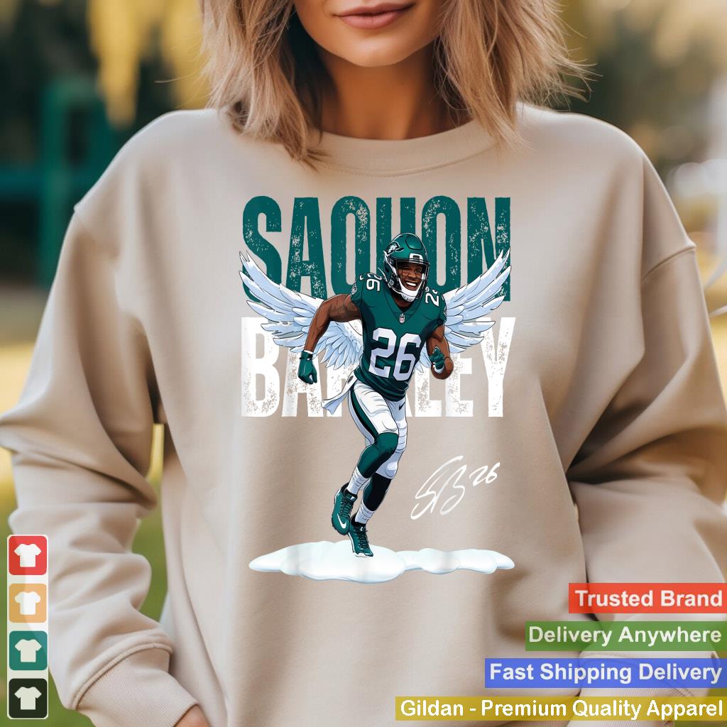 Saquon Eagles Vintage Barkley Design 90s Graphic Tee_3