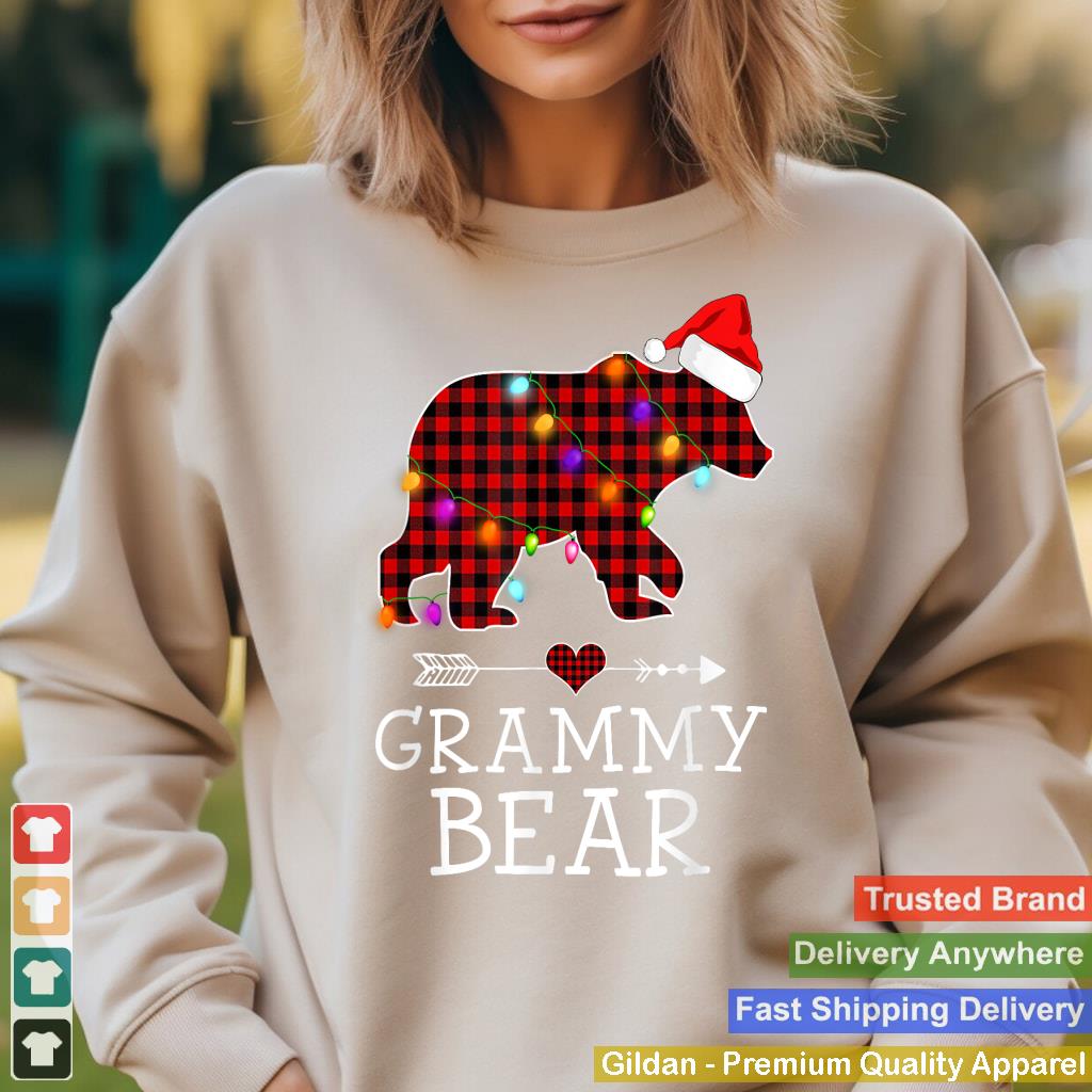 Grammy Bear Christmas Pajama Red Plaid Buffalo Family