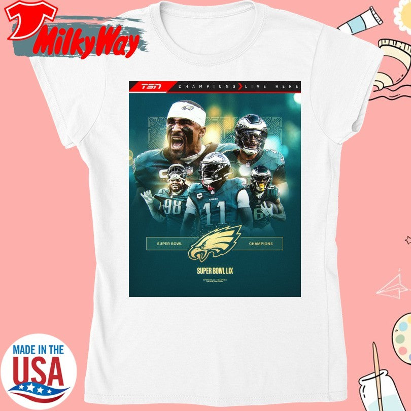 Official CHAMPIONS! The Philadelphia Eagles blowout the Kansas City Chiefs to win Super Bowl LIX shirt