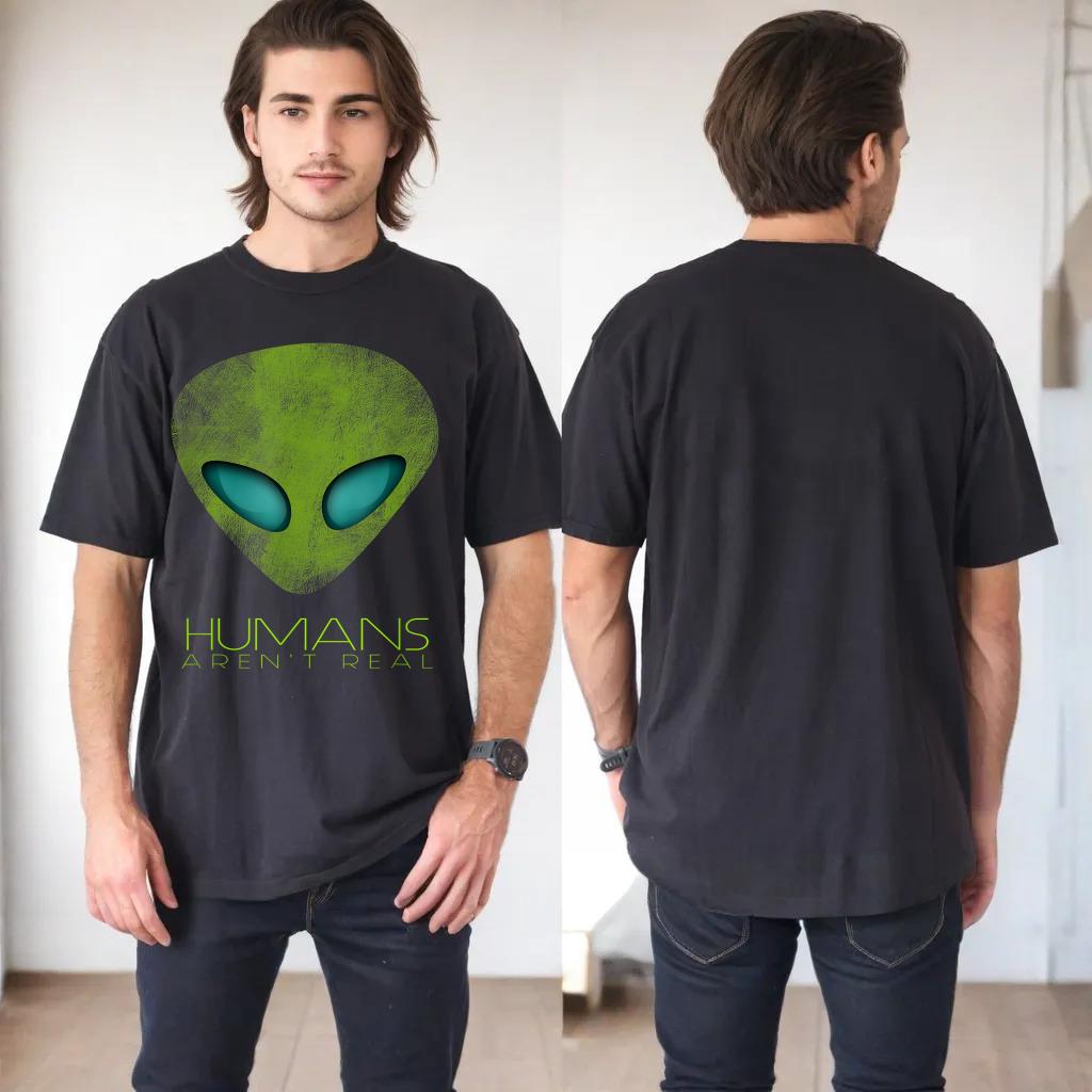 Alien Funny Humans Aren't Real Cute UFO Gift