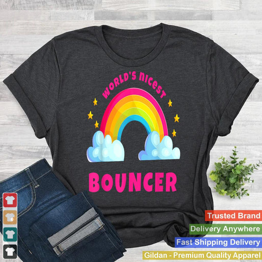 World's Nicest Bouncer Shirts  Sarcastic Retro Bouncer