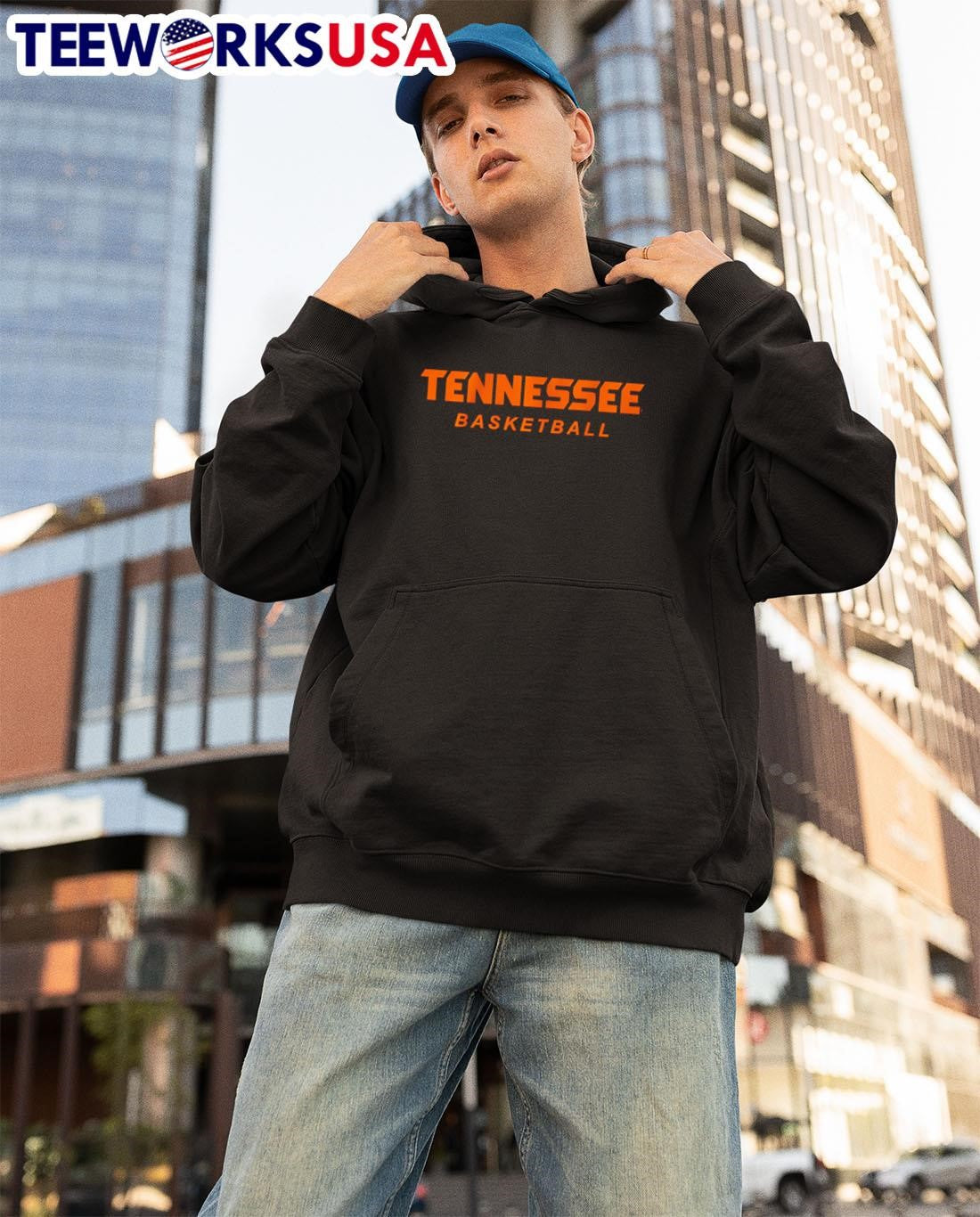 Tennessee Basketball logo letter shirt