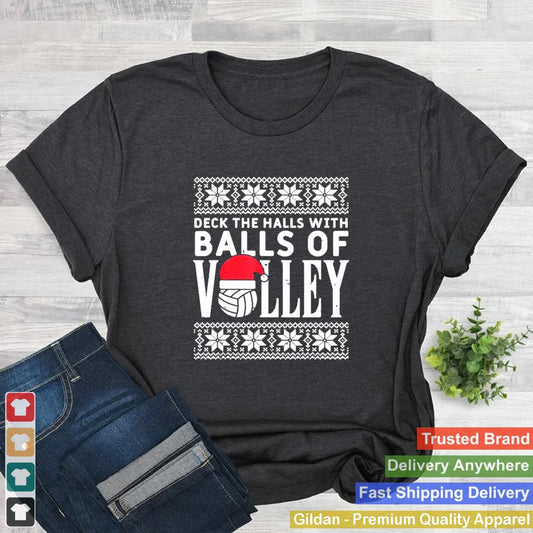 Balls Of Volley Xmas Volleyball Ugly Christmas Sweat T shirt