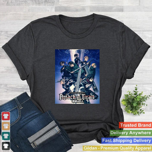 Attack On Titan Season 4 Colorful Key Art With Logo T shirt