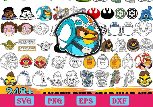 248+ Angry Bird Star Wars Svg Bundle