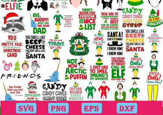 Buddy The Elf Christmas Svg Bundle