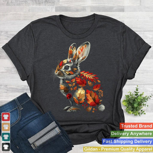 Rabbit Lover Bunny Autumn Leaves Wildlife Animal