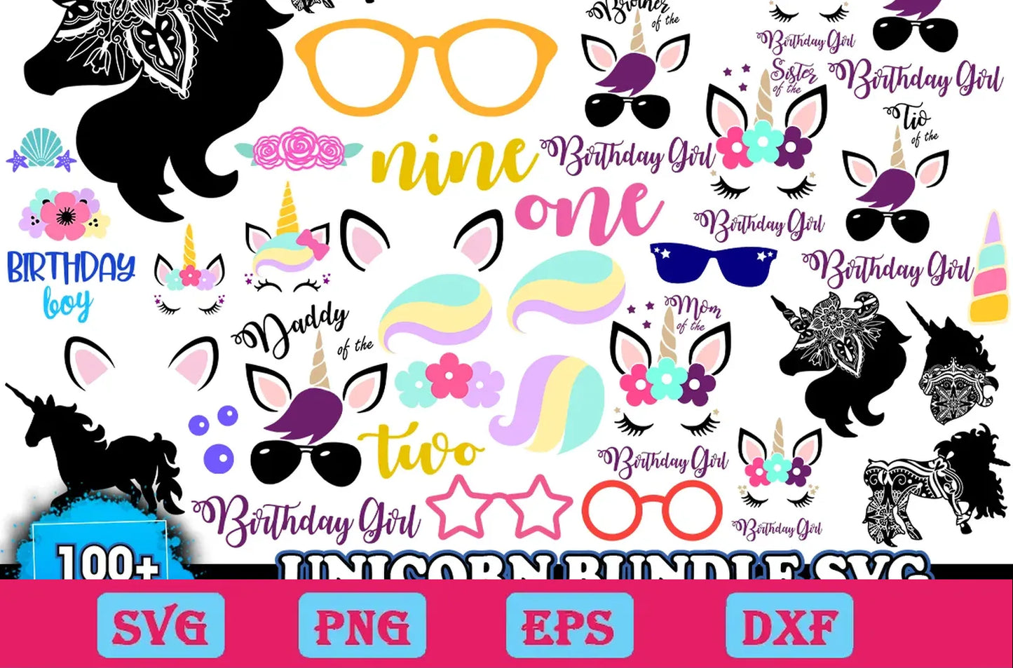 100+ Unicorn Bundle Svg