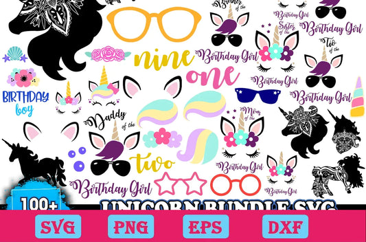 100+ Unicorn Bundle Svg