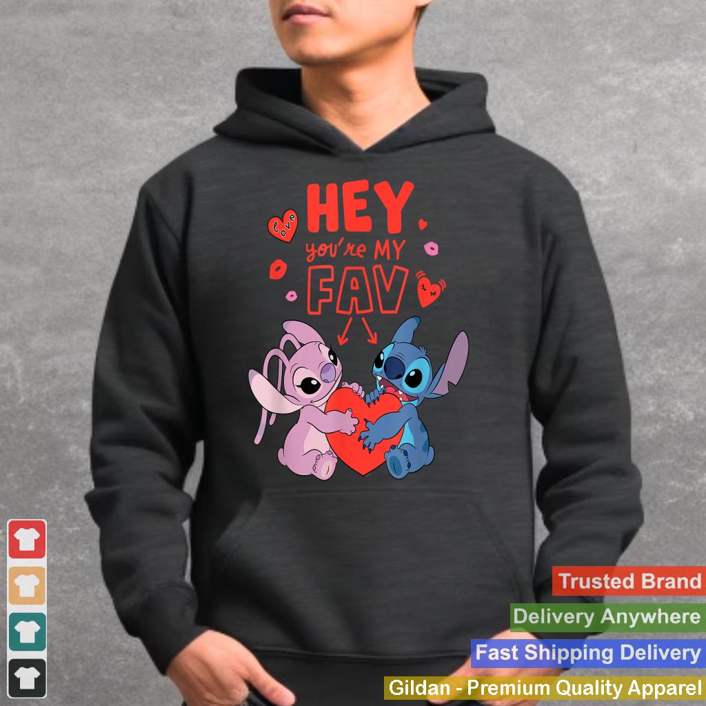 Disney Stitch & Angel Hey Youu2019re My Fav Love Valentineu2019s Day