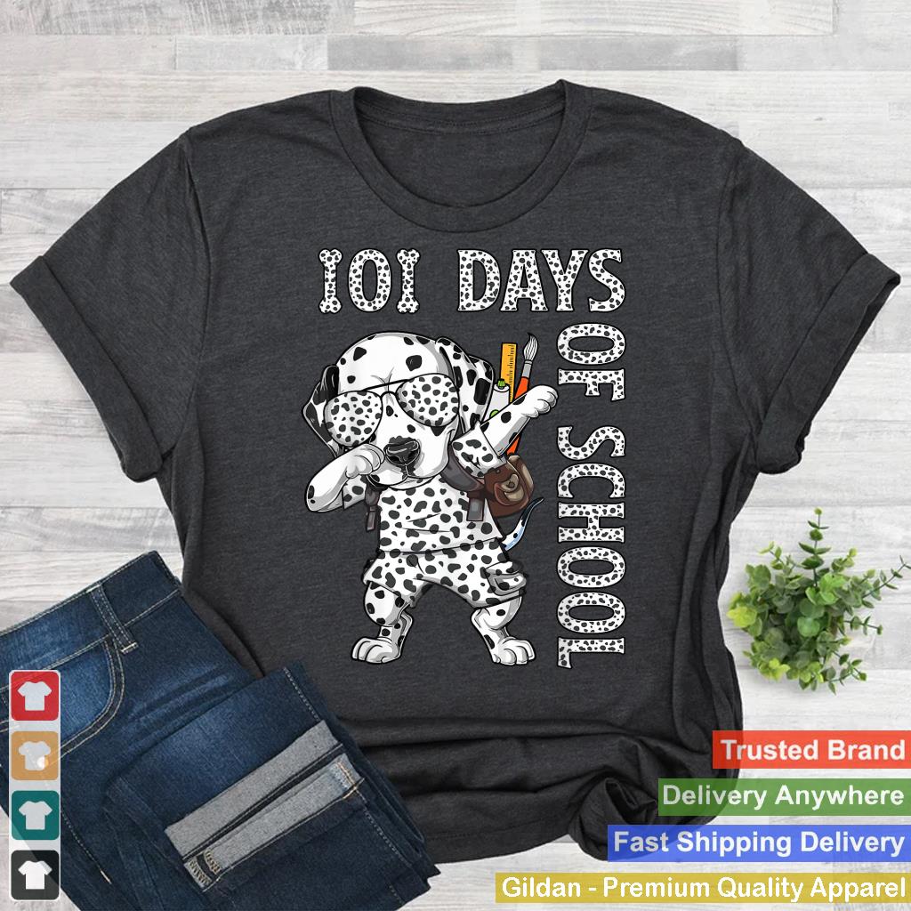 101 Days School Dabbing Dalmatian Dog Teachers Kids