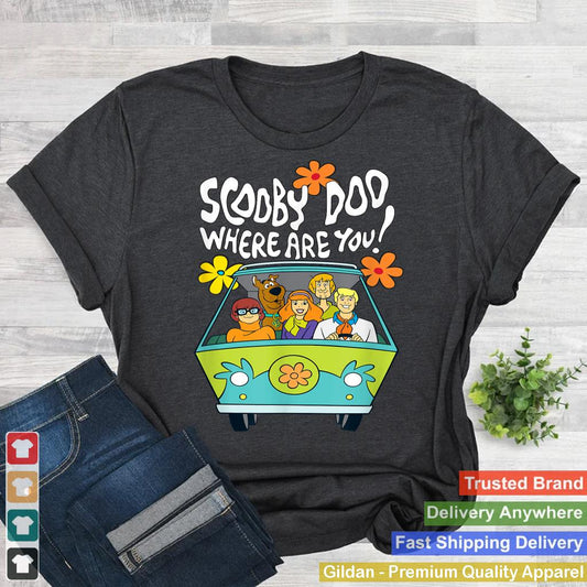 Scooby-Doo Vintage The Mystery Machine Floral Where Are You!