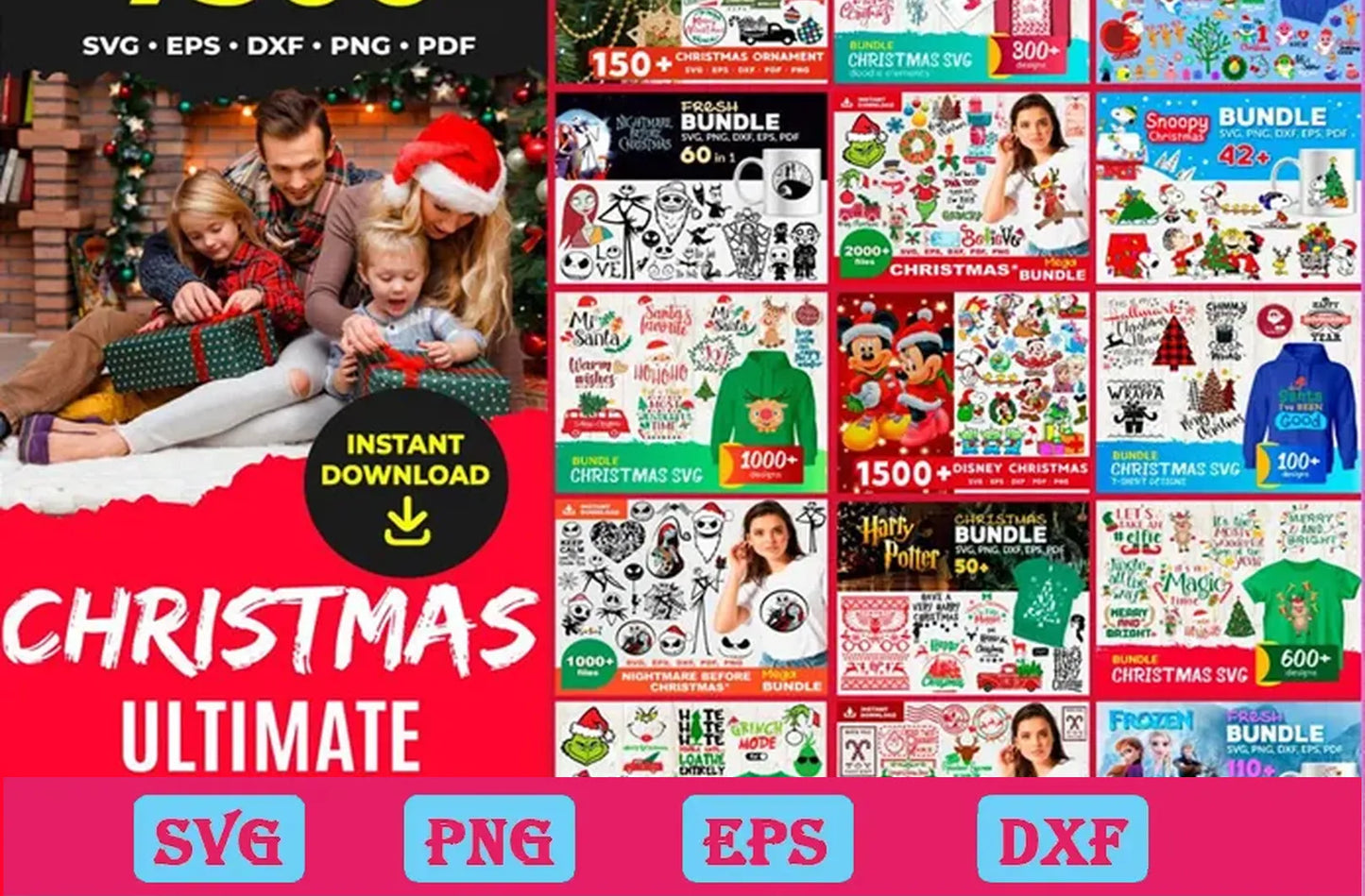 7500+ Christmas Ultimate Svg Bundle