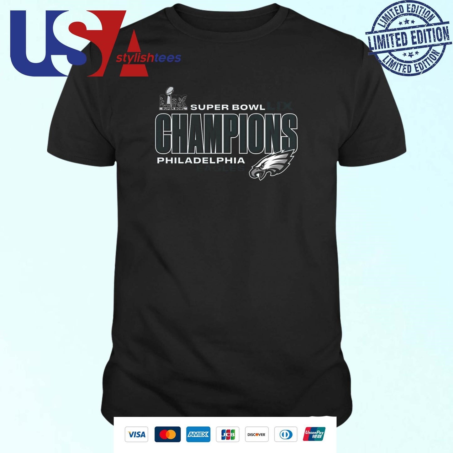 Philadelphia eagles super bowl lix champions under the lights shirt