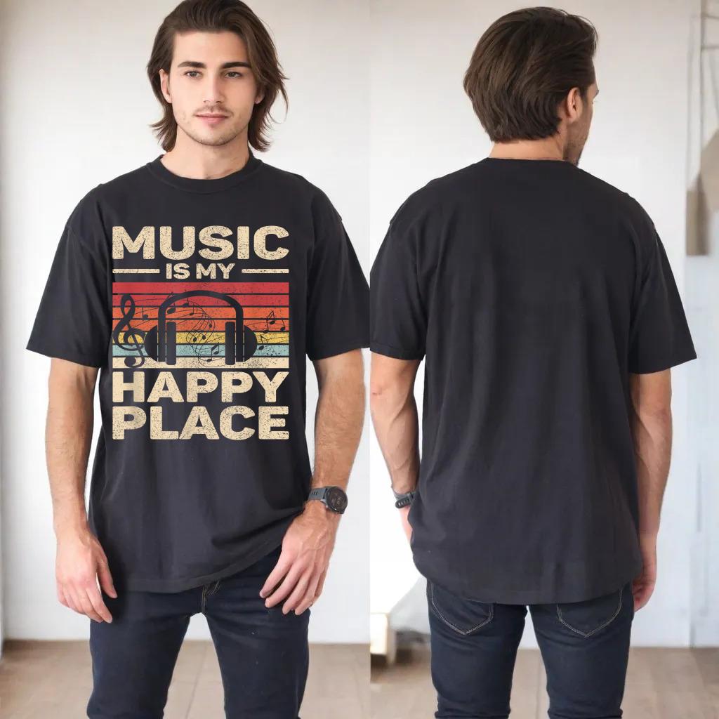 Music Is My Happy Place Musician Outfit EDM Music Lovers DJ