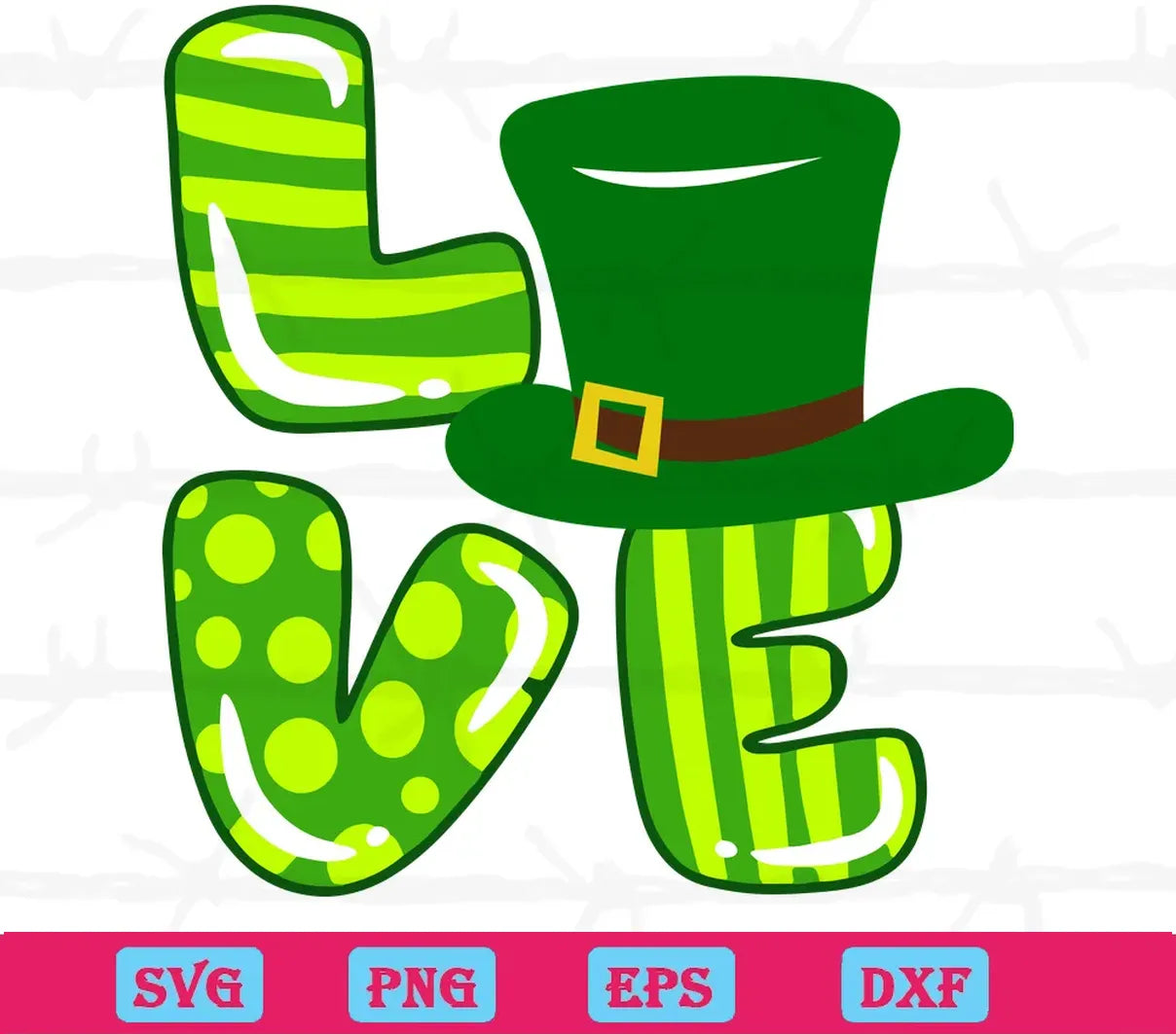 St Patricks Day Love Plaid Green Pattern Diy Crafts, Layered Svg Files