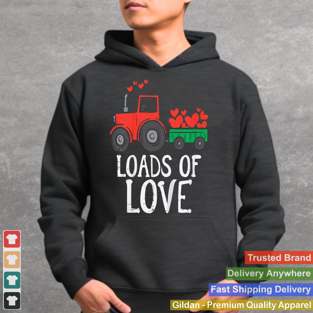 Loads Of Love Tractor Cute Valentines Day Truck Toddler Boys