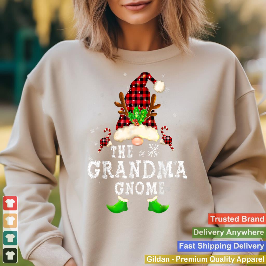 Grandma Gnome Buffalo Plaid Matching Family Christmas