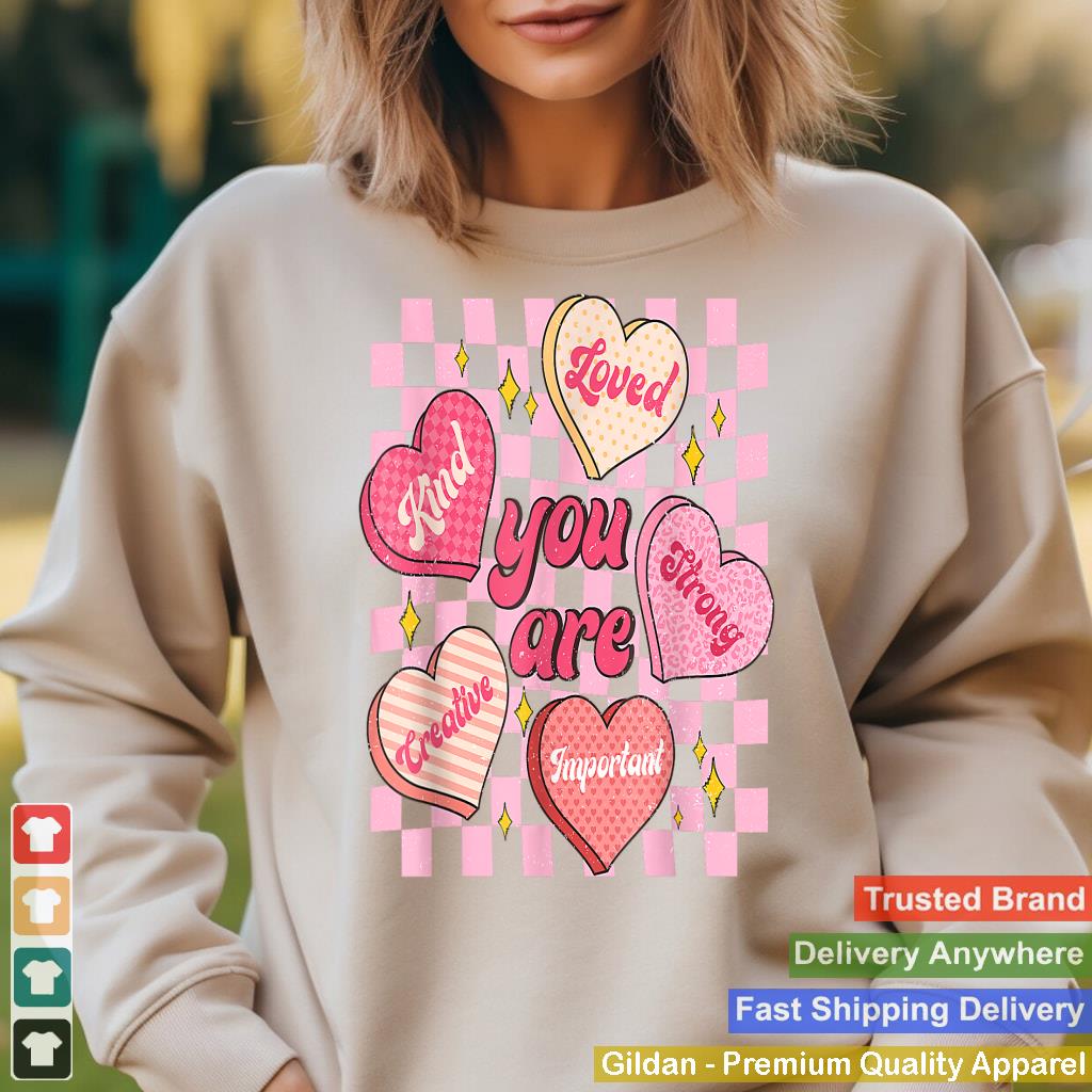 Cute Teacher Valentine Day Women Retro Heart Candy Self Love