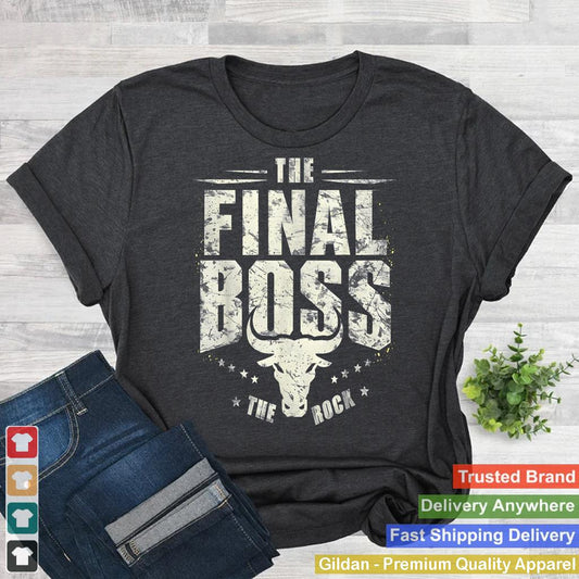 Rock Vintage Music Boss Final White Design Fun Music Lover