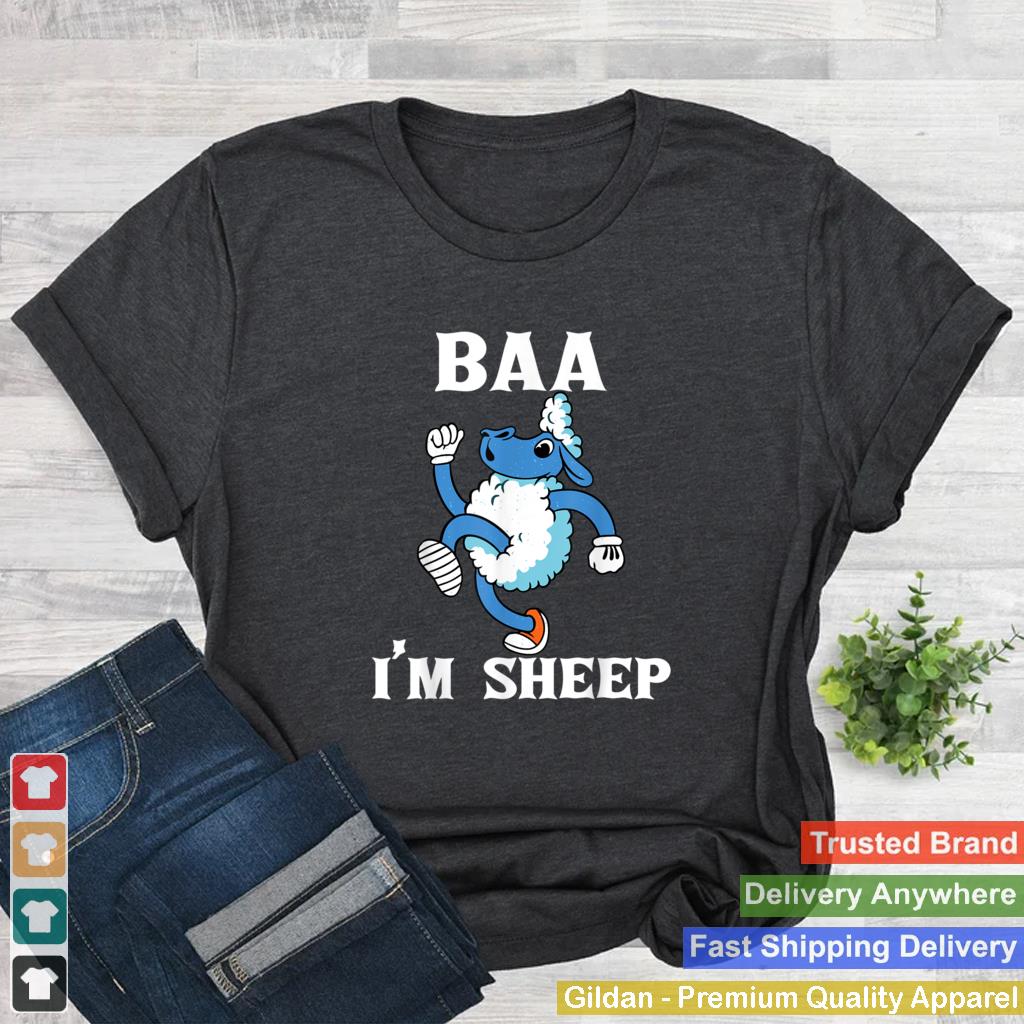 Baa Im A Sheep FUNNY FARMER IDEA FOR WOMENKIDSBOYGIRL T Shirt 1