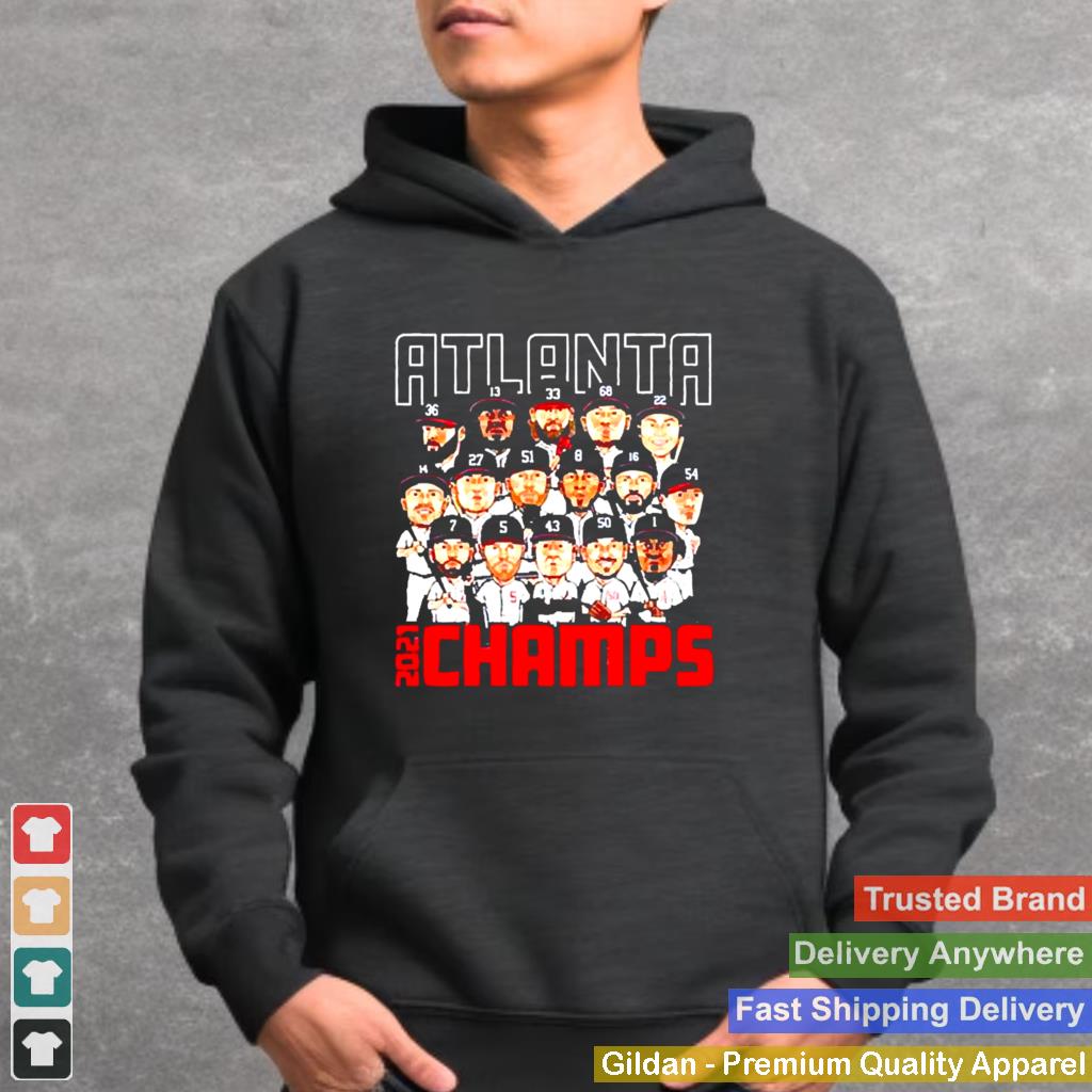 atlanta Braves 2021 champs players chibi shirt