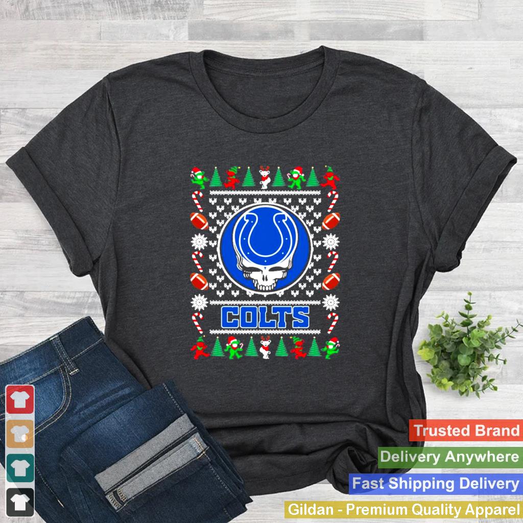 Indianapolis colts grateful dead ugly christmas shirt