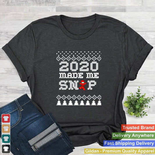 2020 Christmas Very Bad Year Ugly Cross Stitch Gingerbread shirt