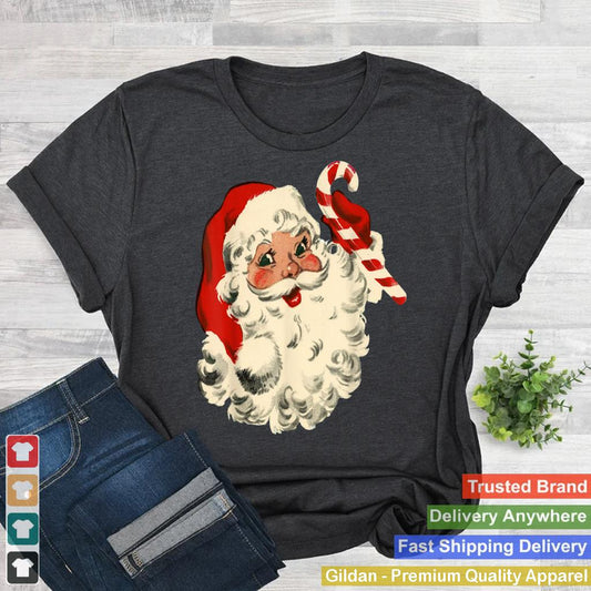 Vintage Christmas Santa Claus Face Funny Old Fashioned Xmas