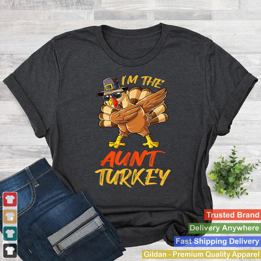 Aunt Turkey Matching Family Group Thanksgiving Party Pajama T Shirt