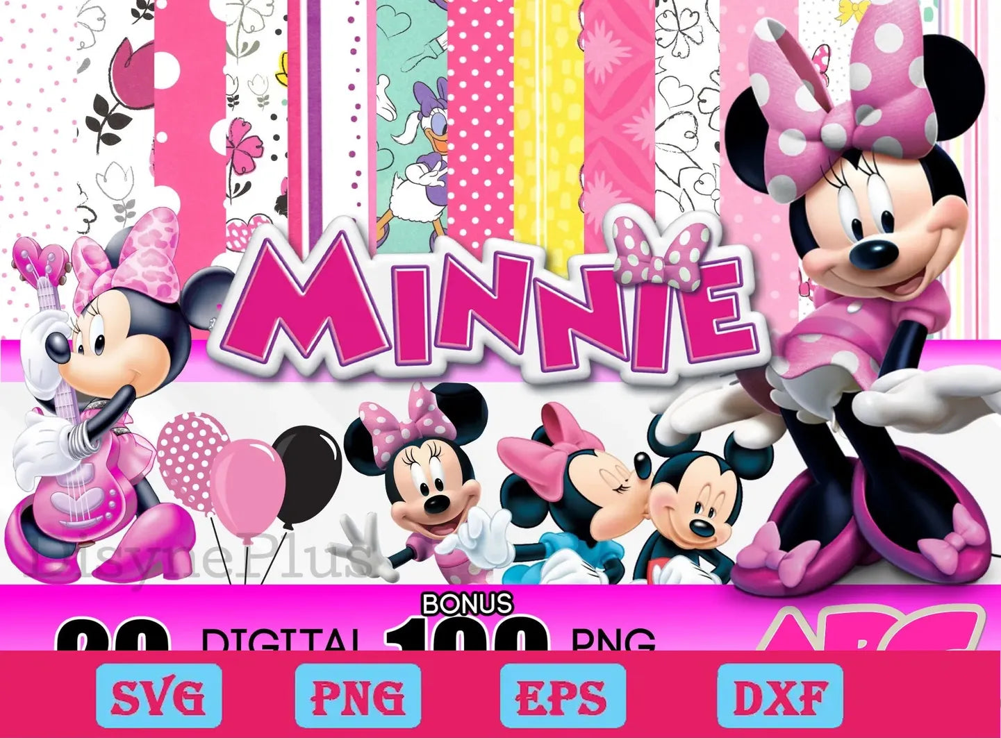 100 Disney Minnie png bundle