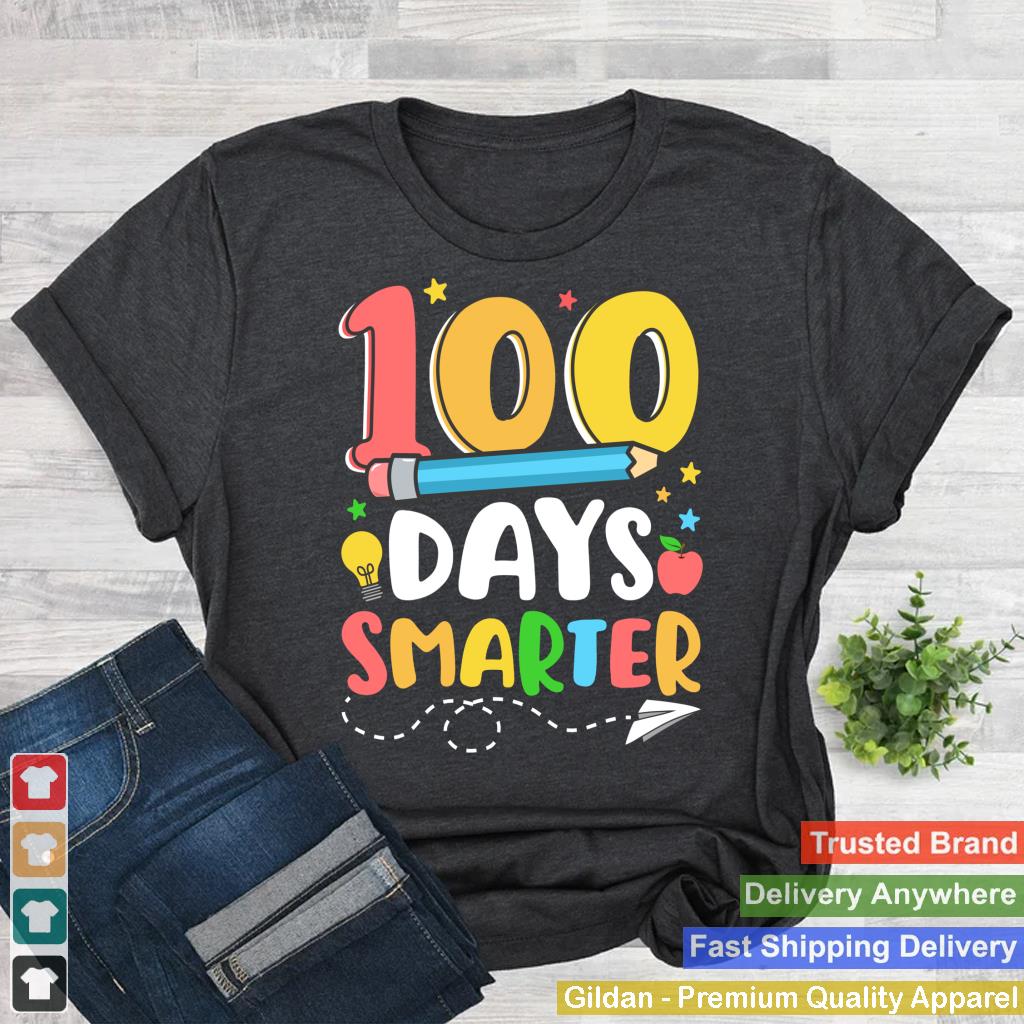 100 Days Smarter Happy 100th Day of School Teacher Kids