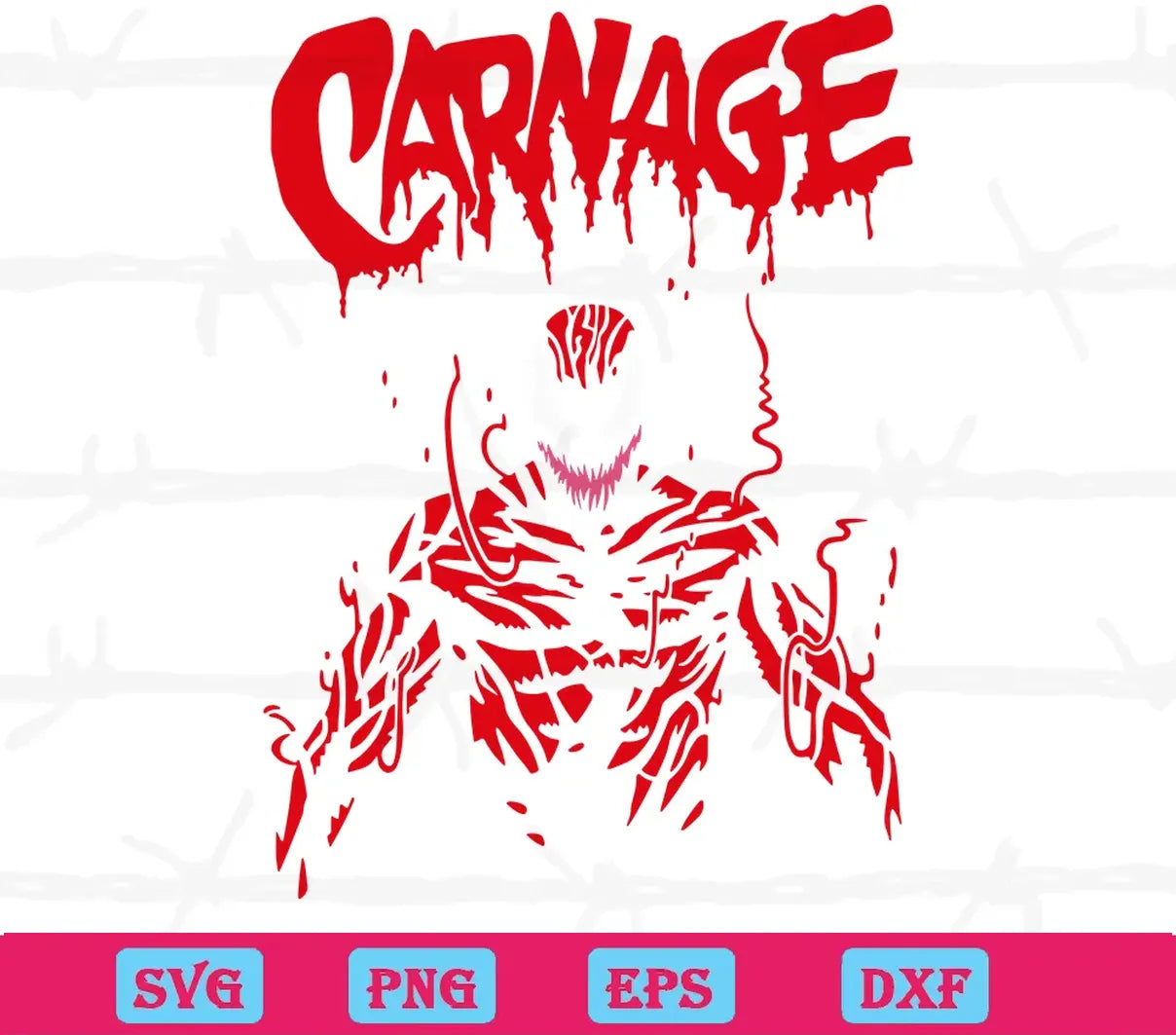 Venom Carnage, Svg Png Dxf Eps Cricut Silhouette