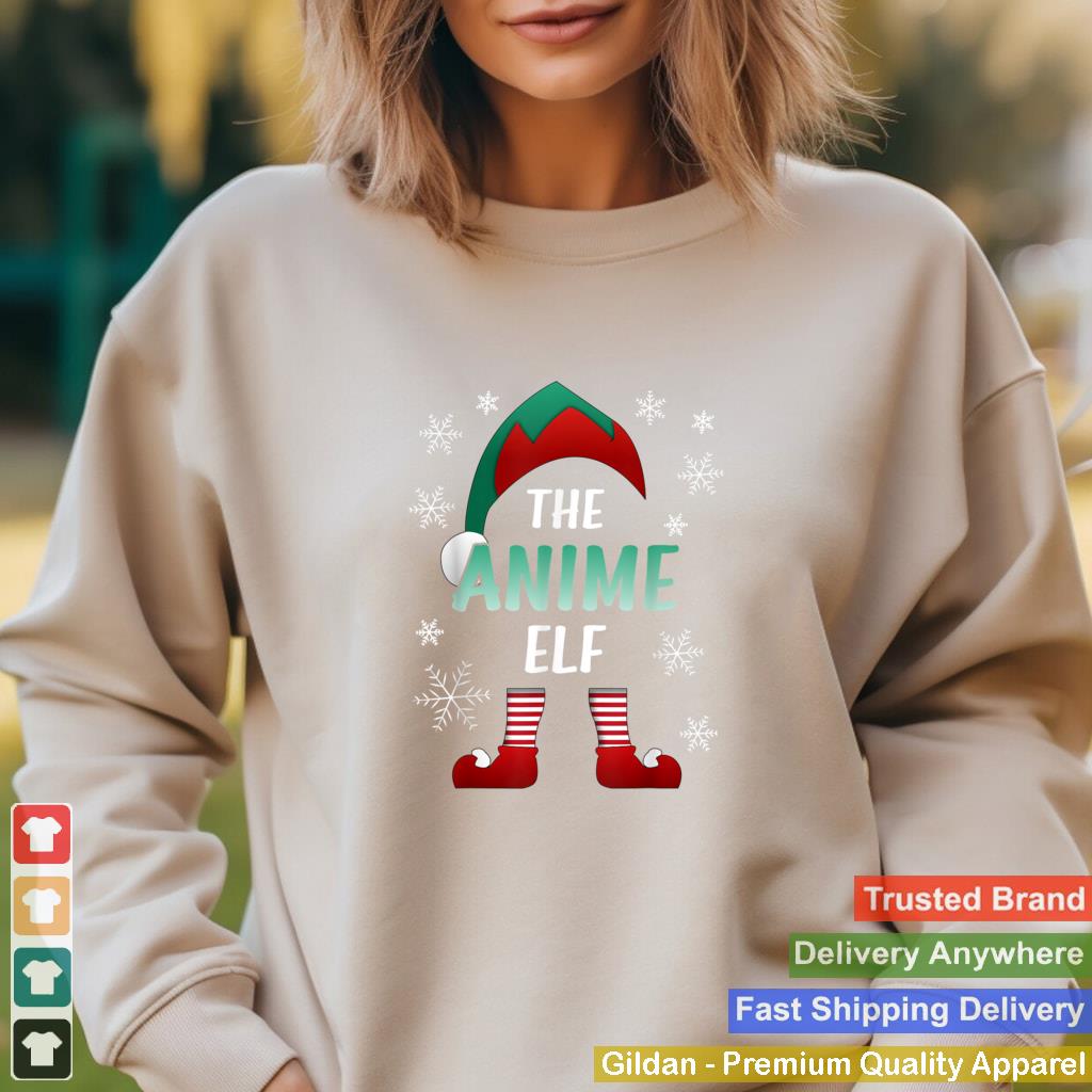 Anime Elf Funny Christmas Family Outfits Funny Elf Group T Shirt