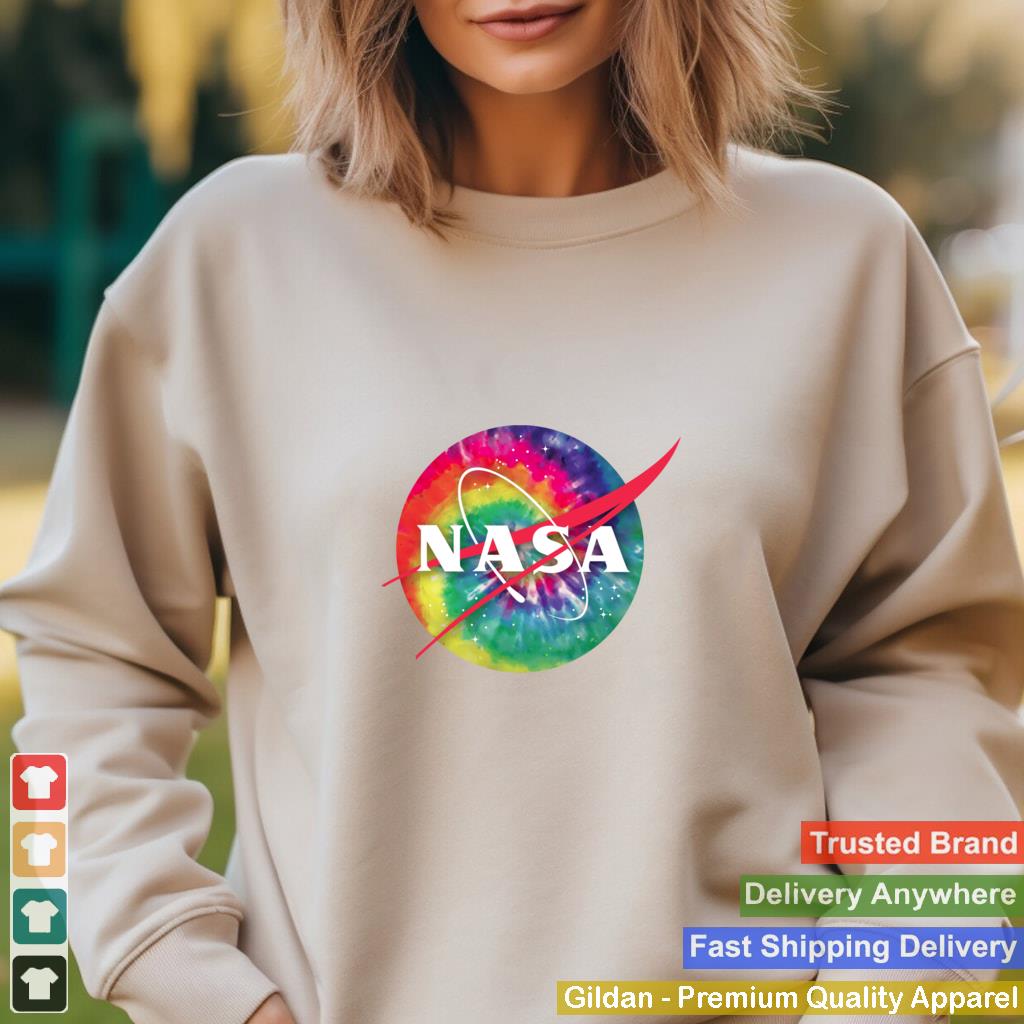 Awesome Tie Dye nasa logo shirt hippie nasa shirt gift idea Pullover Hoodie B08FT3B4P1