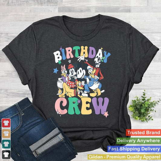 Disney Mickey And Friends Birthday Crew Vintage Group