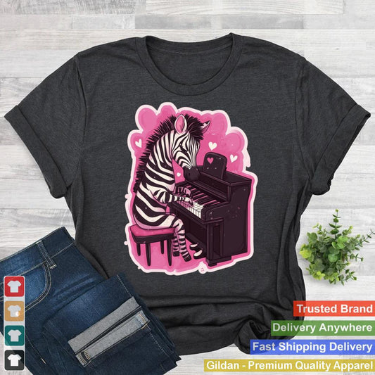 Zebra Playing Piano Valentines Day Funny Zebra