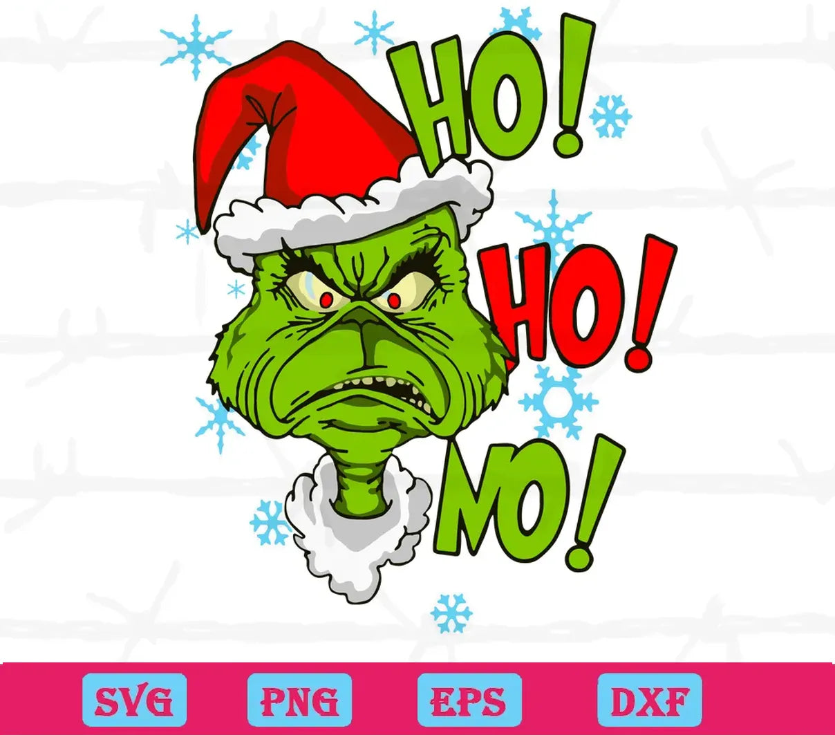 Ho Ho Ho Christmas Grinch, Graphic Design