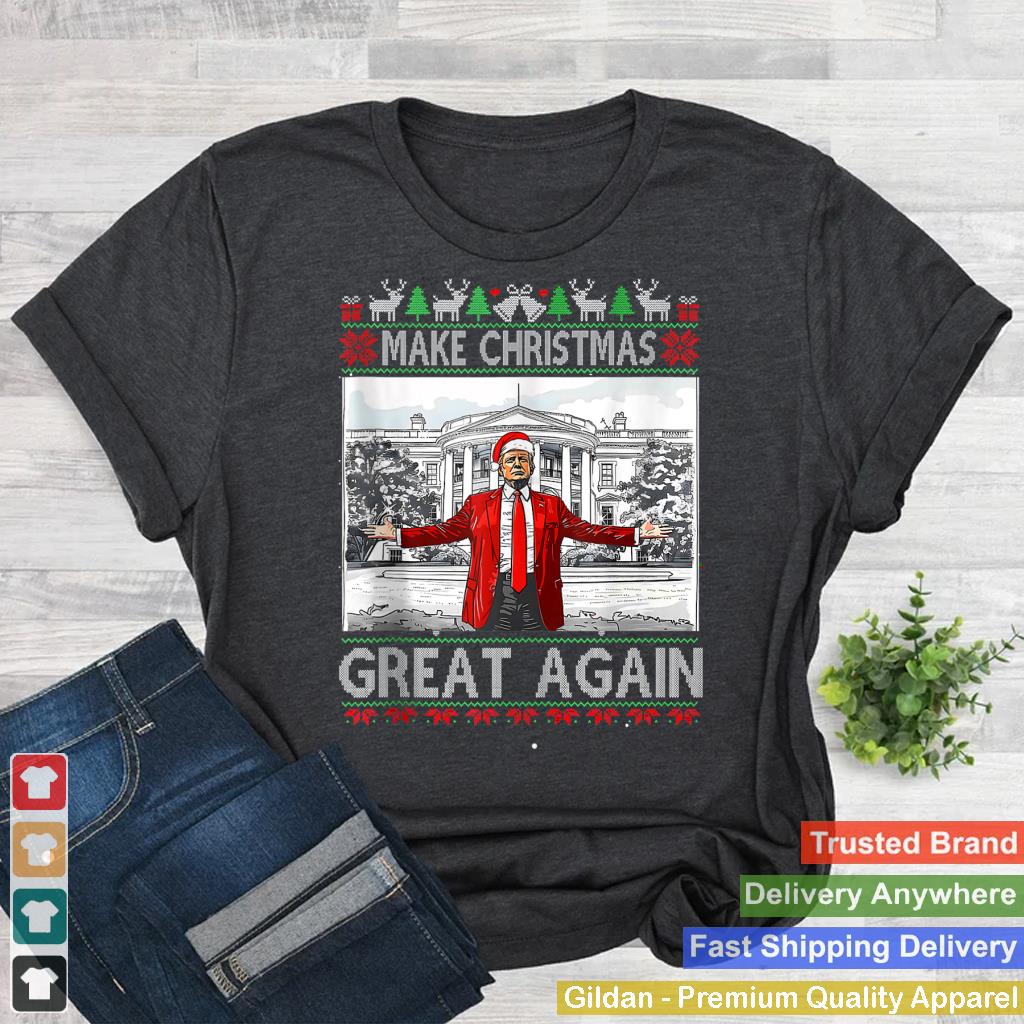 Trump Christmas Shirt Make Christmas Great Again White House Tank Top