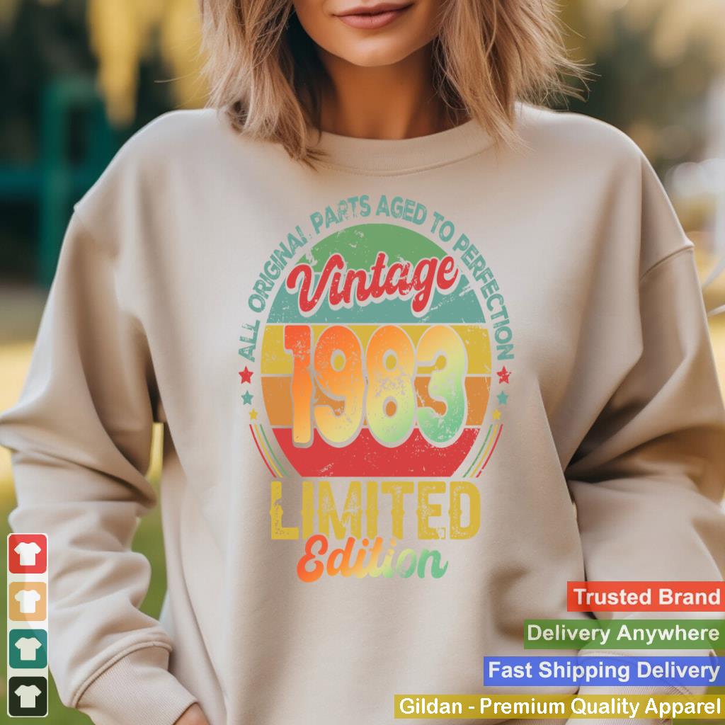 Retro Vintage 1983 Birthday Gift For Men Women