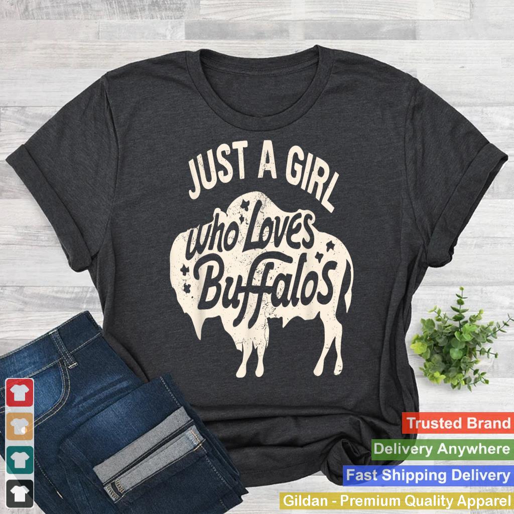 Just A Girl Who Loves Buffalos Animal Bison Buffalo Lover